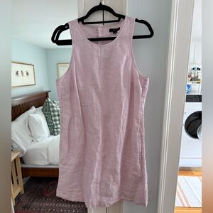 NWT JCrew Sleeveless Lilac Pink Linen Dress